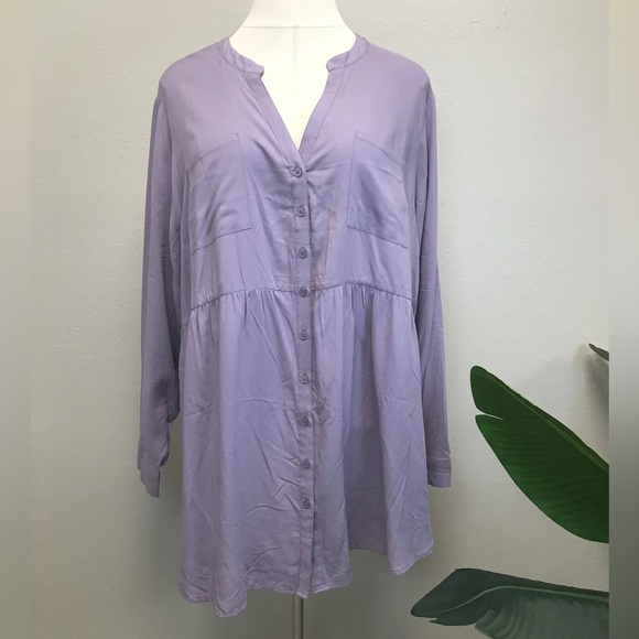 Torrid Long-Sleeved Babydoll Tunic - NEW - Size 4 (26) - Picture 3 of 5